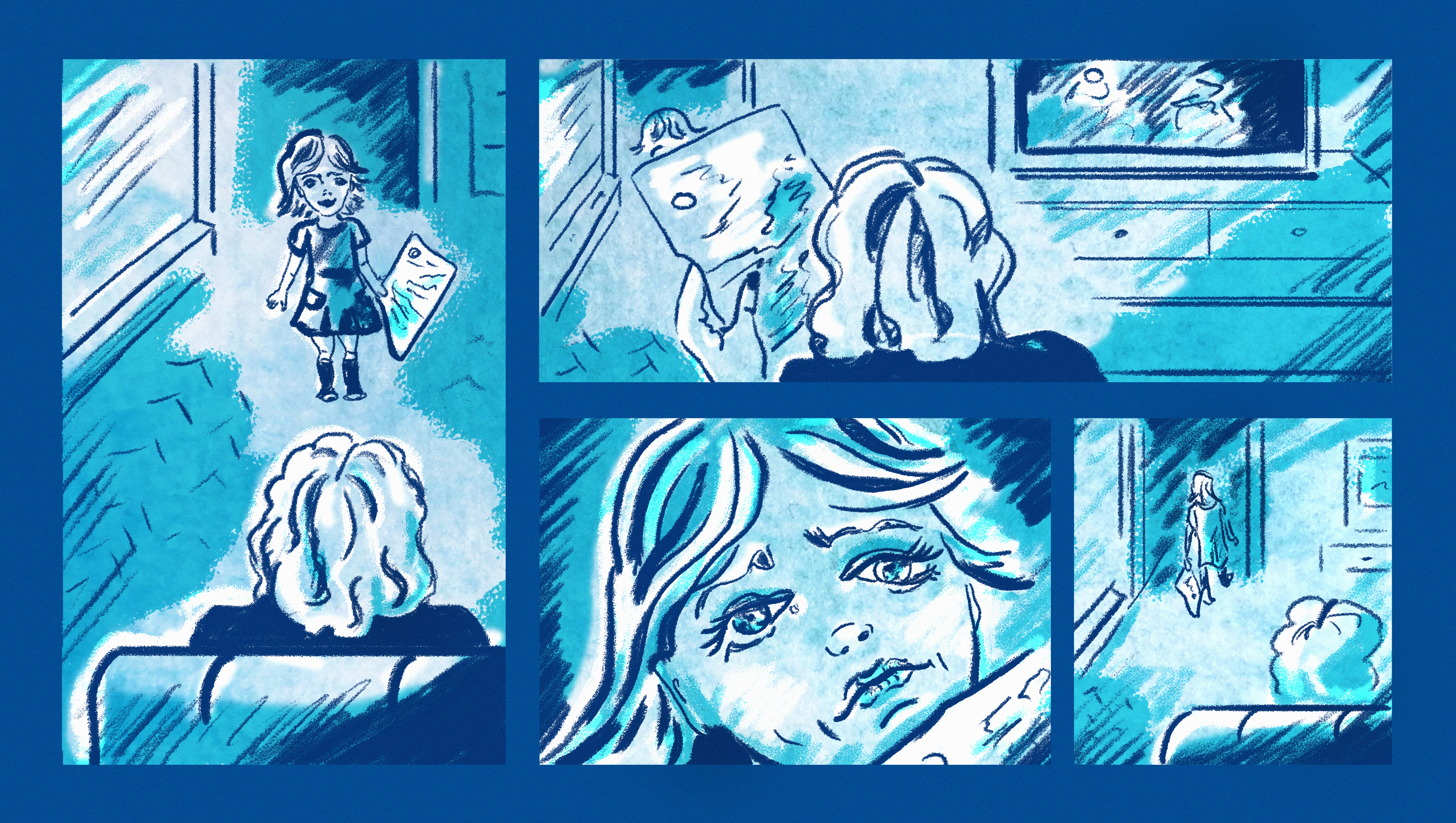 Flashbacks in Graphic Novel Style